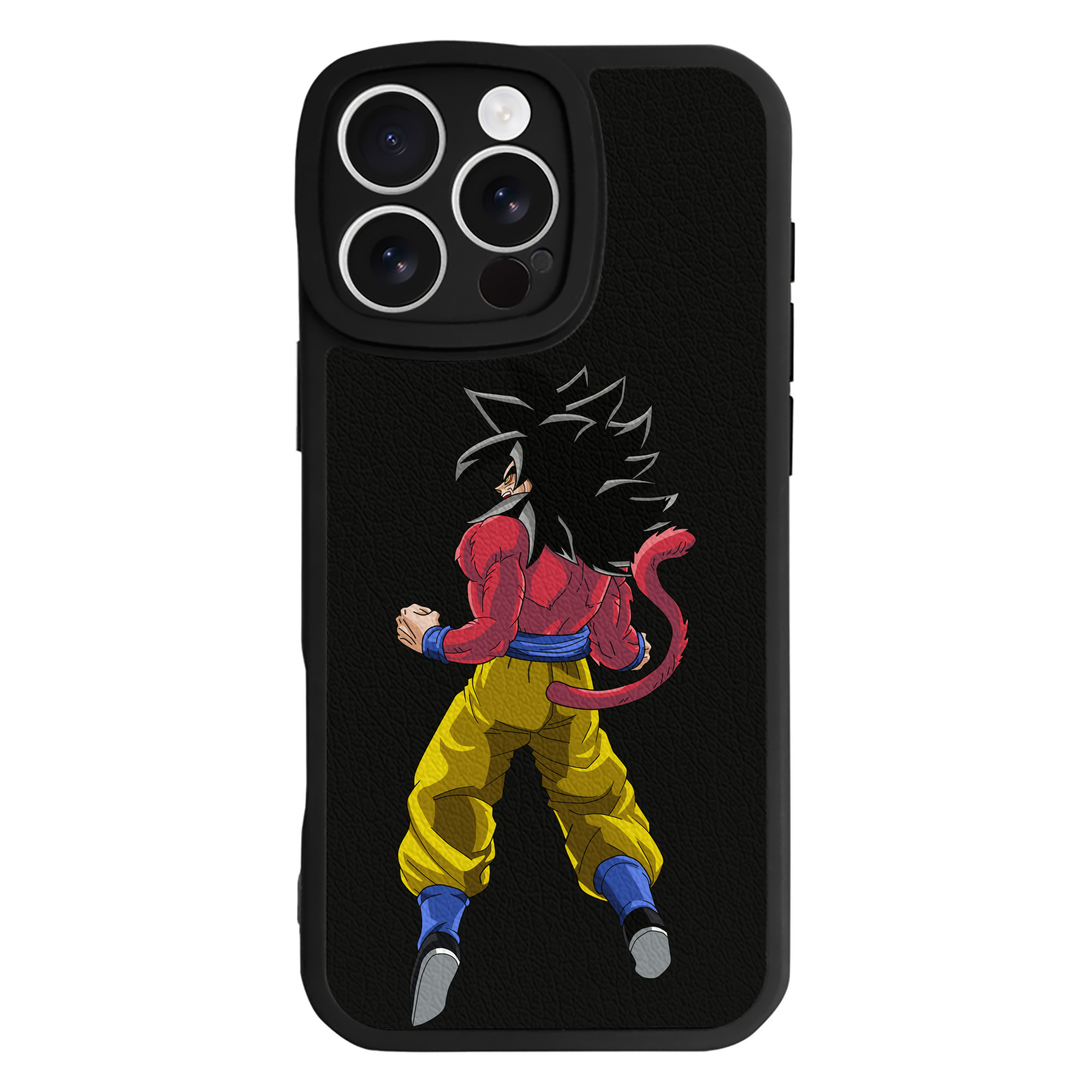 （画像用） ドラゴンボール 孫悟空（そん ごくう）Son Goku カカロット DRAGON BALL Kakarotto 【iPhone 16シリーズ対応】シリコンスマホケース（レザー調） 材質：シリコン